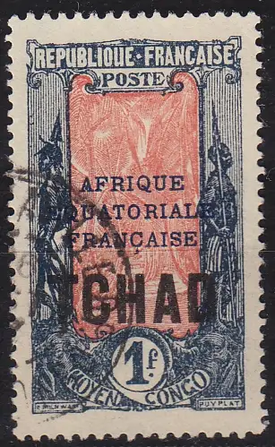 TSCHAD CHAD [1924] MiNr 0034 ( O/used )