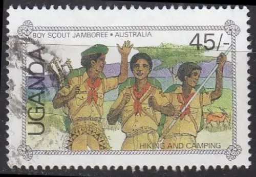 UGANDA [1987] MiNr 0562 ( O/used ) Boy Scouts