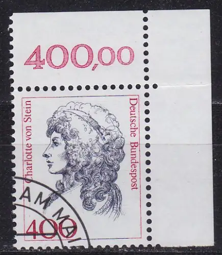 GERMANY BUND [1992] MiNr 1582 ( O/used ) [01] Eckrand
