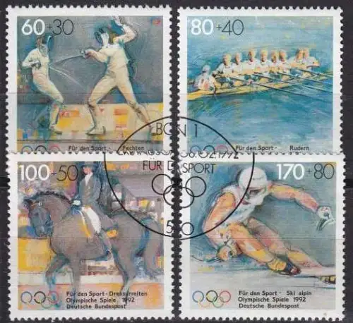 GERMANY BUND [1992] MiNr 1592-95 ( O/used ) Sport