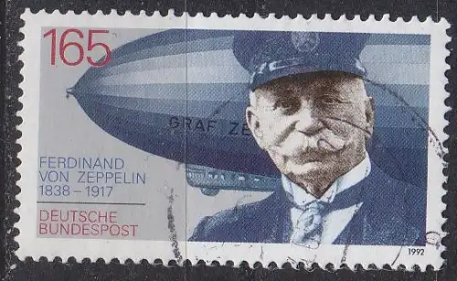 GERMANY BUND [1992] MiNr 1597 ( O/used ) Flugzeug