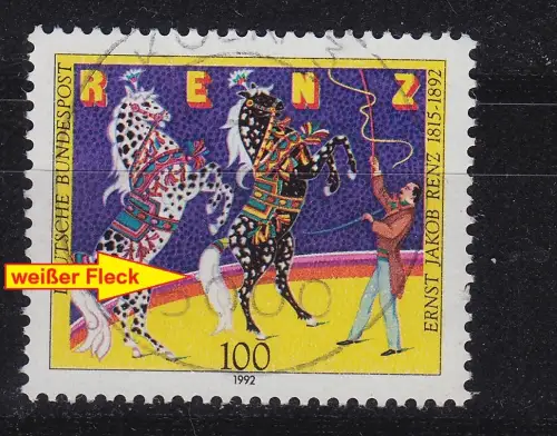 GERMANY BUND [1992] MiNr 1600 F16 II ( O/used ) [01] Plattenfehler
