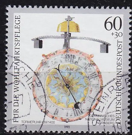 GERMANY BUND [1992] MiNr 1631 ( O/used ) Kunst