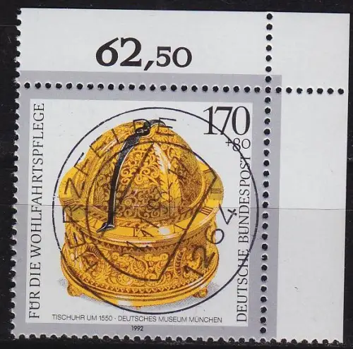 GERMANY BUND [1992] MiNr 1635 ( O/used ) [01] Kunst Eckrand