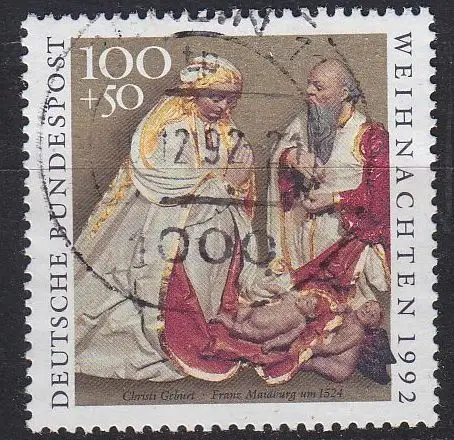 GERMANY BUND [1992] MiNr 1640 ( O/used ) Weihnachten