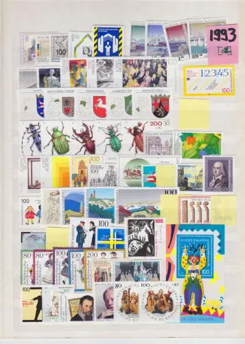 GERMANY BUND [1993] Jahrgang ( **/mnh ) [02] ohne Dauerserie