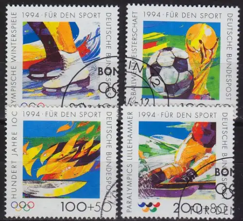 GERMANY BUND [1994] MiNr 1717-20 ( O/used ) [01] Olympiade