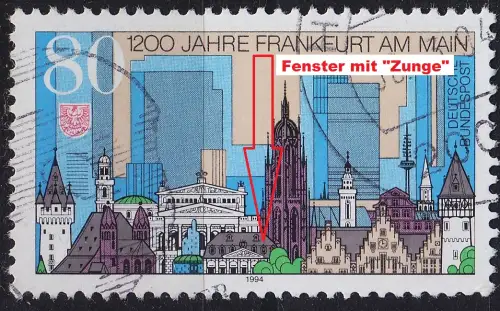 GERMANY BUND [1994] MiNr 1721 F2,I ( O/used ) [02] Plattenfehler