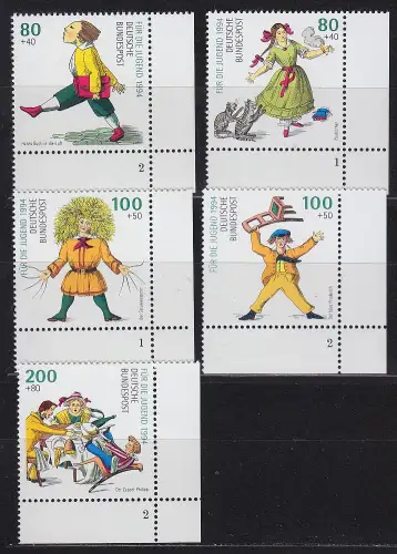 GERMANY BUND [1994] MiNr 1726-29 ( **/mnh ) [01] FormNr Eckrand