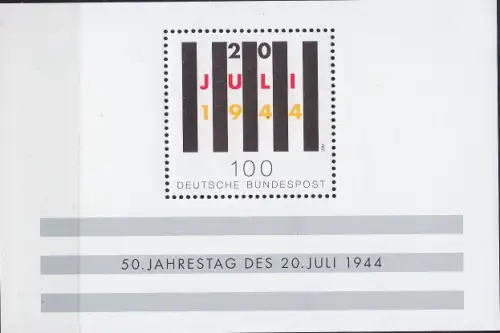GERMANY BUND [1994] MiNr 1741 Block 29 ( **/mnh )