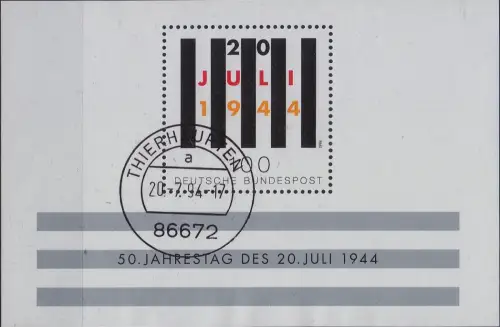 GERMANY BUND [1994] MiNr 1741 Block 29 ( O/used )
