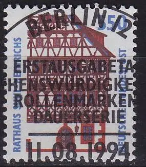 GERMANY BUND [1994] MiNr 1746 ( O/used ) [04] Sehenswürdigkeiten Ersttag