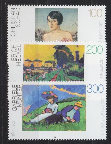 GERMANY BUND [1994] MiNr 1748-50 ( **/mnh ) Gemälde