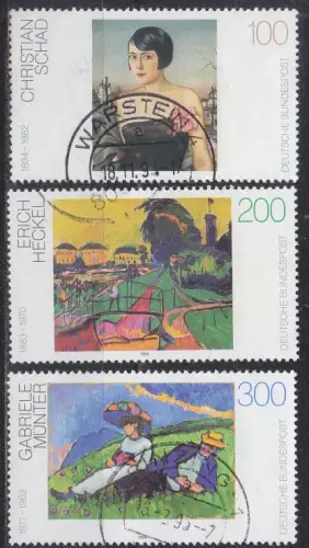 GERMANY BUND [1994] MiNr 1748-50 ( O/used ) Gemälde