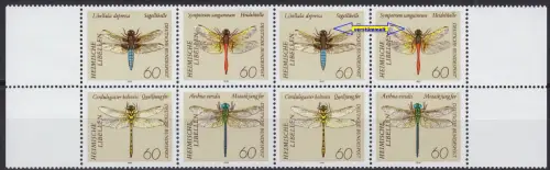 GERMANY BUND [1991] MiNr 1546-49 F19 F20 8er ( **/mnh ) Tiere Plattenfehler