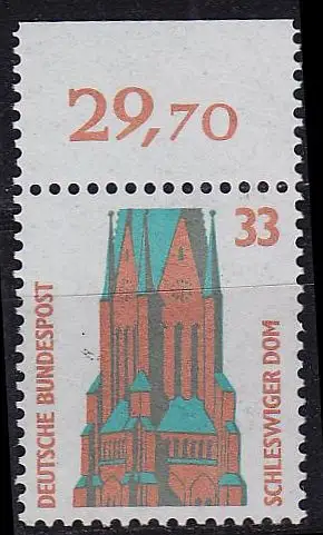 GERMANY BUND [1989] MiNr 1399 ( **/mnh ) [03] Sehenswürdigkeiten ORand
