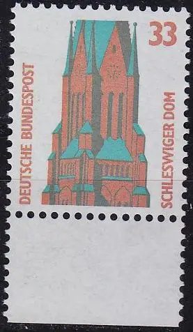GERMANY BUND [1989] MiNr 1399 ( **/mnh ) [04] Sehenswürdigkeiten URand