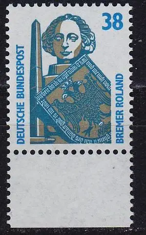 GERMANY BUND [1989] MiNr 1400 ( **/mnh ) [02] Sehenswürdigkeiten URand