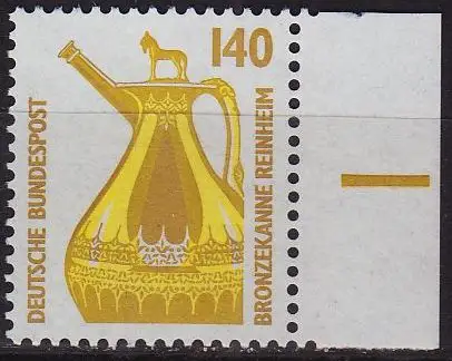 GERMANY BUND [1989] MiNr 1401 A ( **/mnh ) [01] Sehenswürdigkeiten Rand re