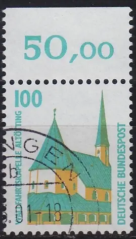 GERMANY BUND [1989] MiNr 1406 A ( O/used ) [01] Sehenswürdigkeiten Orand
