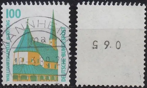 GERMANY BUND [1989] MiNr 1406 R ( O/used ) [01] Sehenswürdigkeiten