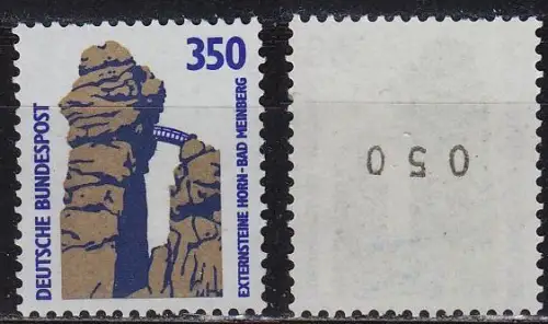 GERMANY BUND [1989] MiNr 1407 R ( **/mnh ) [01] Sehenswürdigkeiten