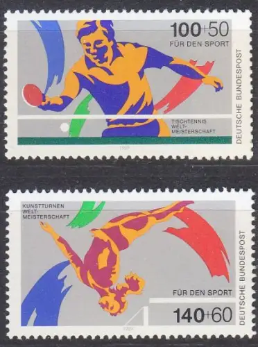 GERMANY BUND [1989] MiNr 1408-09 ( **/mnh ) Sport