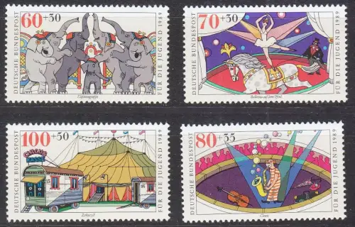 GERMANY BUND [1989] MiNr 1411-14 ( **/mnh ) Zirkus