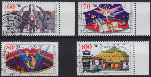 GERMANY BUND [1989] MiNr 1411-14 ( O/used ) [01] Zirkus