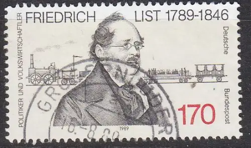 GERMANY BUND [1989] MiNr 1429 ( O/used ) Eisenbahn