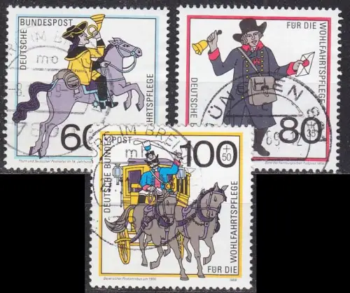 GERMANY BUND [1989] MiNr 1437-39 ( O/used ) Post