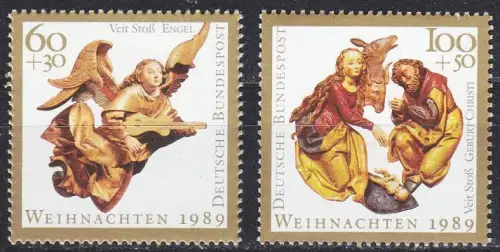 GERMANY BUND [1989] MiNr 1442-43 ( **/mnh ) Weihnachten