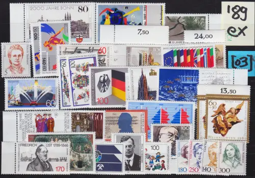 GERMANY BUND [1989] Jahr ex ( **/mnh ) [03]