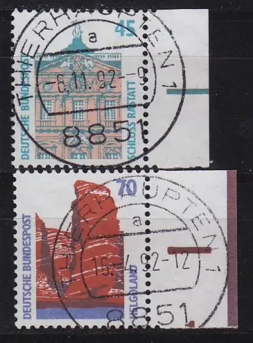 GERMANY BUND [1990] MiNr 1468-69 ( O/used ) [02] Sehenswürdigkeiten Rand re