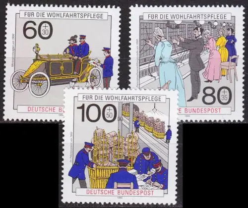 GERMANY BUND [1990] MiNr 1474-76 ( **/mnh ) Post
