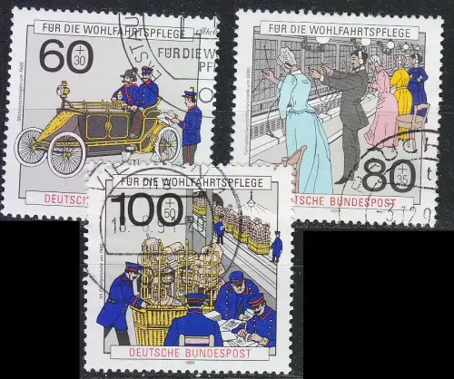 GERMANY BUND [1990] MiNr 1474-76 ( O/used ) Post