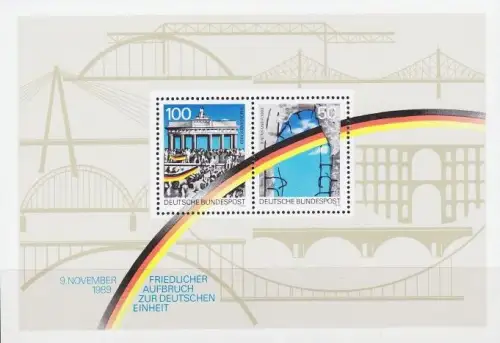GERMANY BUND [1990] MiNr 1481-82 Block 22 ( **/mnh )