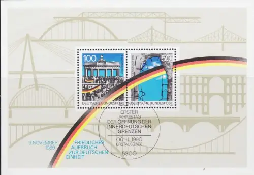 GERMANY BUND [1990] MiNr 1481-82 Block 22 ( Sonder-O/used )