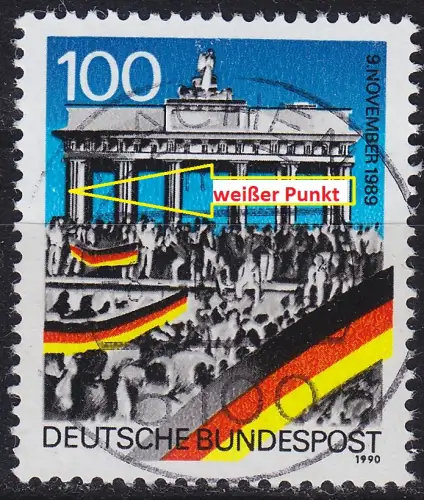 GERMANY BUND [1990] MiNr 1482 F15 ( O/used ) [01] Plattenfehler