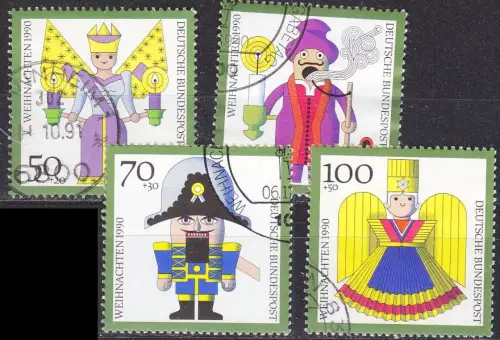 GERMANY BUND [1990] MiNr 1484-87 ( O/used ) Weihnachten