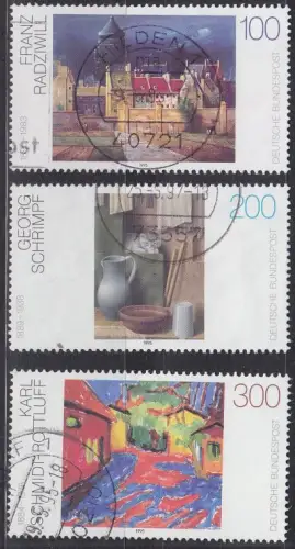 GERMANY BUND [1995] MiNr 1774-76 ( O/used ) Kunst