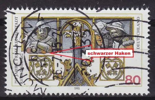 GERMANY BUND [1995] MiNr 1786 F3 ( O/used ) [01] Plattenfehler