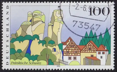 GERMANY BUND [1995] MiNr 1807 ( O/used ) Landschaft