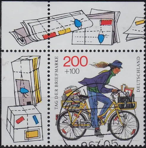 GERMANY BUND [1995] MiNr 1814 ( O/used ) [01] Eckrand