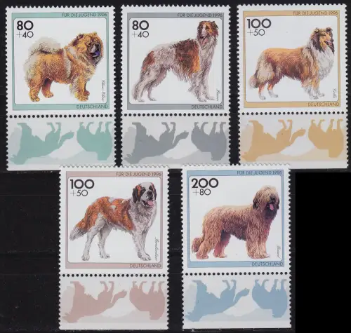 GERMANY BUND [1996] MiNr 1836-40 ( **/mnh ) Tiere