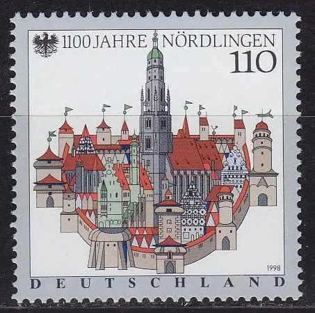 GERMANY BUND [1998] MiNr 1965 ( **/mnh ) Bauwerke
