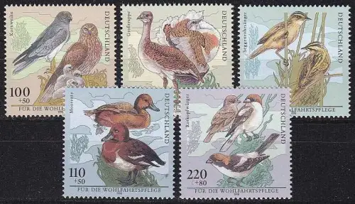 GERMANY BUND [1998] MiNr 2015-19 ( **/mnh ) Vögel