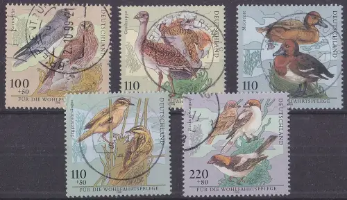 GERMANY BUND [1998] MiNr 2015-19 ( O/used ) [01] Vögel