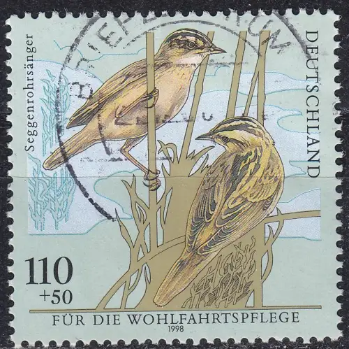 GERMANY BUND [1998] MiNr 2018 ( O/used ) Vögel