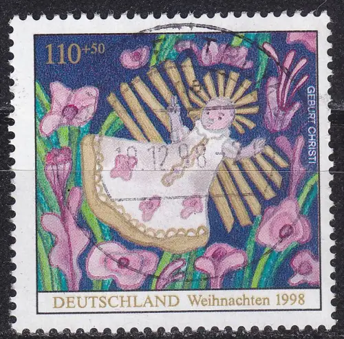 GERMANY BUND [1998] MiNr 2024 ( O/used ) Weihnachten